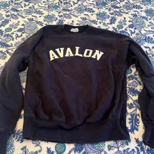NAVY CHAMPION AVALON CREWNECK!!!